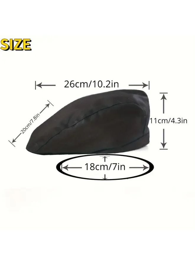 2 Pcs Little Pepper Color Unisex Chef Beret Hat For Kitchen Waiter Work - Image 3